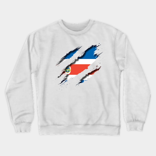 Costa Rica Shredding Crewneck Sweatshirt by blackcheetah